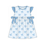 Preorder 02.14 GSD1969 Coquette Bows Blue Girl's Dress