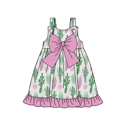 Preorder 02.14 GSD1970 Cactus Bows Purple Girl's Dress