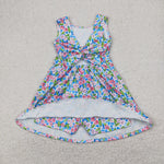 GSD1990 Flower Floral Yoga Girl's Dress Onesie