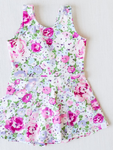 Preorder 02.28 GSD1991 Flower Floral Purple Yoga Girl's Dress Onesie