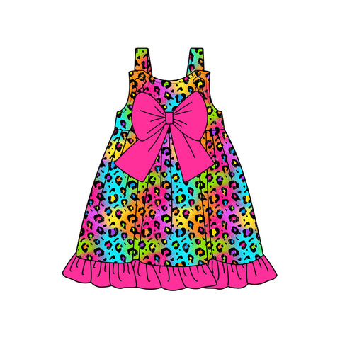 Preorder 03.05 GSD2023 Leopard Colorful Pink Girl's Dress