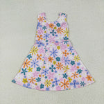 GSD2113 Flower Pink Yoga Girl's Dress Onesie