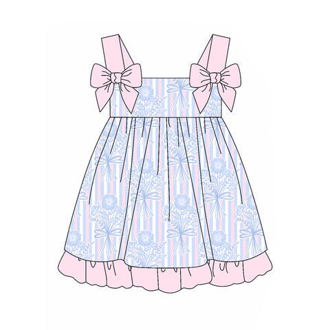 Preorder 04.01 Flower Purple Pink Girl's Dress