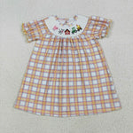 GSD2276 Farm Animals Barn Smocked Girl's Dress