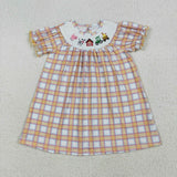 GSD2276 Farm Animals Barn Smocked Girl's Dress
