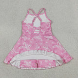 GSD2292 Butterfly Pink Yoga Girl's Dress Onesie