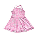 Preorder GSD2292 Butterfly Pink Yoga Girl's Dress Onesie