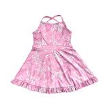 Preorder GSD2292 Butterfly Pink Yoga Girl's Dress Onesie