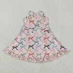 GSD2296 Coquette Bows Yoga Girl's Dress Onesie