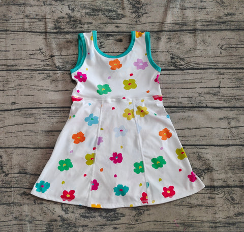 Preorder GSD2346 Flower Green Yoga Girl's Dress Onesie