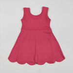 GSD2352 Pink Solid Color Yoga Girl's Dress Onesie