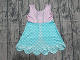 Preorder Samples GSD2516 Fish Scales Princess Scallop Edge Girl's Dress
