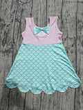 Preorder Samples GSD2516 Fish Scales Princess Scallop Edge Girl's Dress