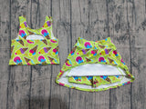 Preorder Samples GSD2520 Ice cream Bows Yoga Girls Skorts Set