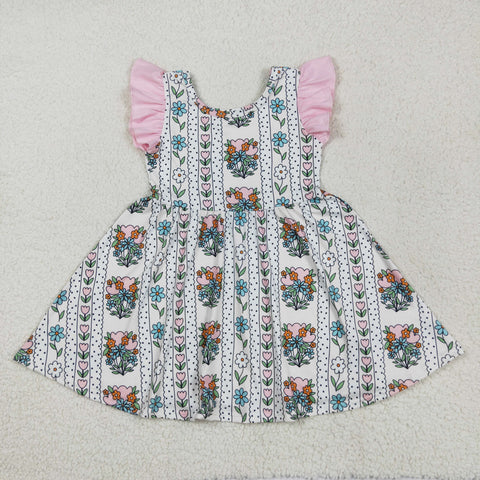 GSD2527 Flower Bouquet Pink Girl's Dress