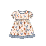 Preorder 05.16 GSD2543 Farm Chick Flower Girl's Dress