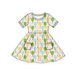 Preorder 05.19 GSD2547 Colorful Tennis Sports Girl's Dress