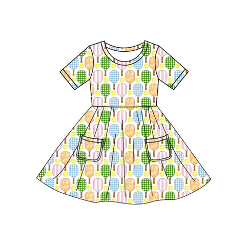 Preorder 05.19 GSD2547 Colorful Tennis Sports Girl's Dress