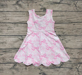 Preorder Samples GSD2572 Coquette Bows Cute Pink Yoga Girl's Dress Onesie