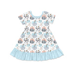 Preorder 05.30 GSD2579 Pumpkin Sky Blue Girl's Dress