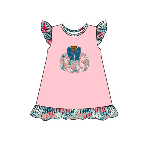 Preorder 06.20 GSD2585 Pumpkin Flower Pink Girl's Dress