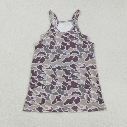 GSD2719 Hunting Camo Tennis Athletic Yoga Girl's Dress