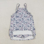GSD2723 Hunting Camo Tennis Athletic Yoga Girl's Dress Jumpsuit