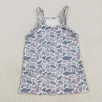 GSD2723 Hunting Camo Tennis Athletic Yoga Girl's Dress Jumpsuit