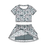 Preorder Samples GSD2724 Hunting Camo Girls Skorts Set