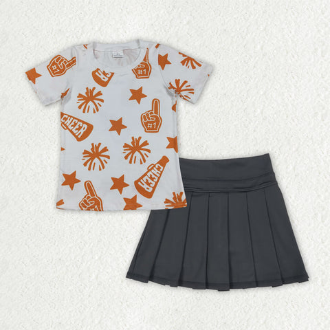 GSD2780 Game Day Cheer Active Pleated Tennis Girls Skorts Set