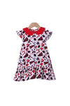 Preorder 08.28 GSD2783 Game Day Go Team Bows Football Red Girl's Dress
