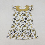 GSD2788 Go Team Go Fight Win Bows Girl's Dress