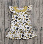 Preorder Samples GSD2788 Go Team Go Fight Win Bows Girl's Dress