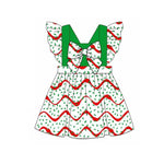Preorder 10.03 MOQ 5 pcs GSD2809 Christmas Green Pie Girl's Dress