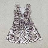 GSD2819 Hunting Camo Drip Yoga Girl's Dress Onesie