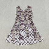 GSD2819 Hunting Camo Drip Yoga Girl's Dress Onesie