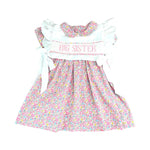 Preorder 10.14 MOQ 5 pcs GSD2835 Big Sister Flower Floral Girl's Dress