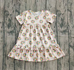Preorder Samples GSD2838 Mardi Gras Dounts Girl's Dress (12-18M to 7-8T)