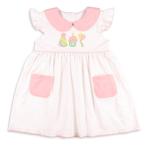 Preorder 10.23 MOQ 5 pcs GSD2865 Happy Birthday Cake Girl's Dress