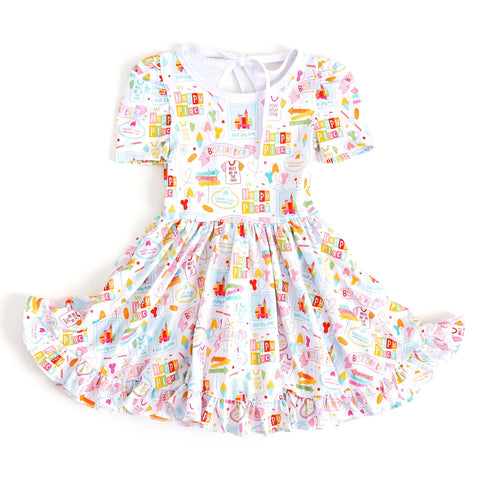 Preorder 10.23 MOQ 5 pcs GSD2873 Happy Place Best Day Ever Girl's Dress