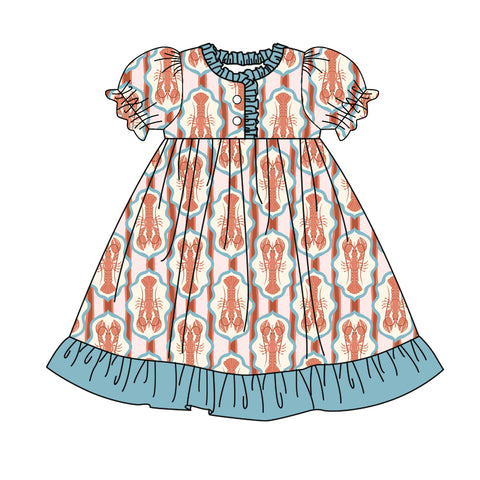 Preorder 11.01 MOQ 5 pcs Crawfish Cute Girl's Dress