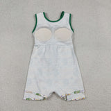 GSD2950 Mardi Gras Crocodile Yoga Girl's Dress Onesie