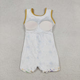 GSD2951 Mardi Gras Mask Yoga Girl's Dress Onesie