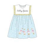 Preorder 11.25 MOQ 5 pcs GSD2970 Silly Goose Bows Cute Girl's Dress