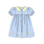 Preorder 11.25 MOQ 5 pcs GSD2971 Duck Yellow Cute Girl's Dress
