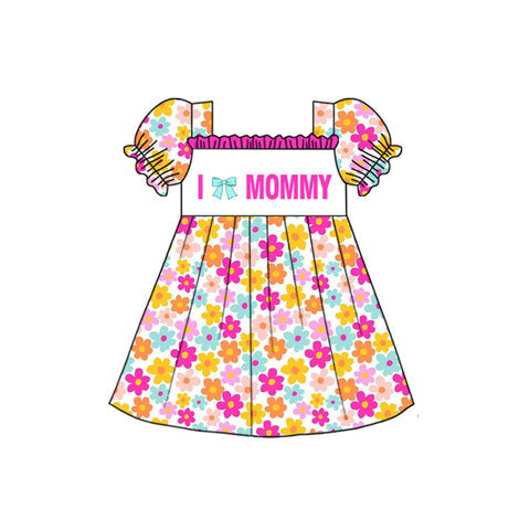 Preorder 11.30 MOQ 5 pcs GSD2982 I Love Mommy Flower Girl's Dress