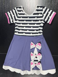 Preorder 11.30 MOQ 5 pcs GSD2983 Bows Girl's Dress