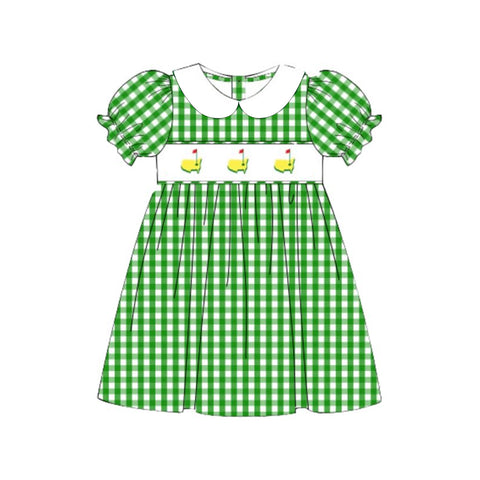 Preorder 12.01 MOQ 5 pcs Golf Green Girl's Dress
