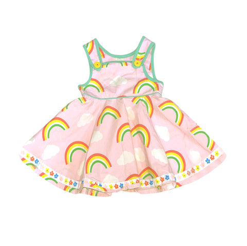 Preorder 12.01 MOQ 5 pcs Rainbow Flower Girl's Dress