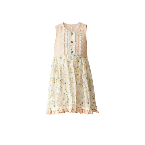 Preorder 12.01 MOQ 5 pcs GSD3006 Flower Ruffles Girl's Dress